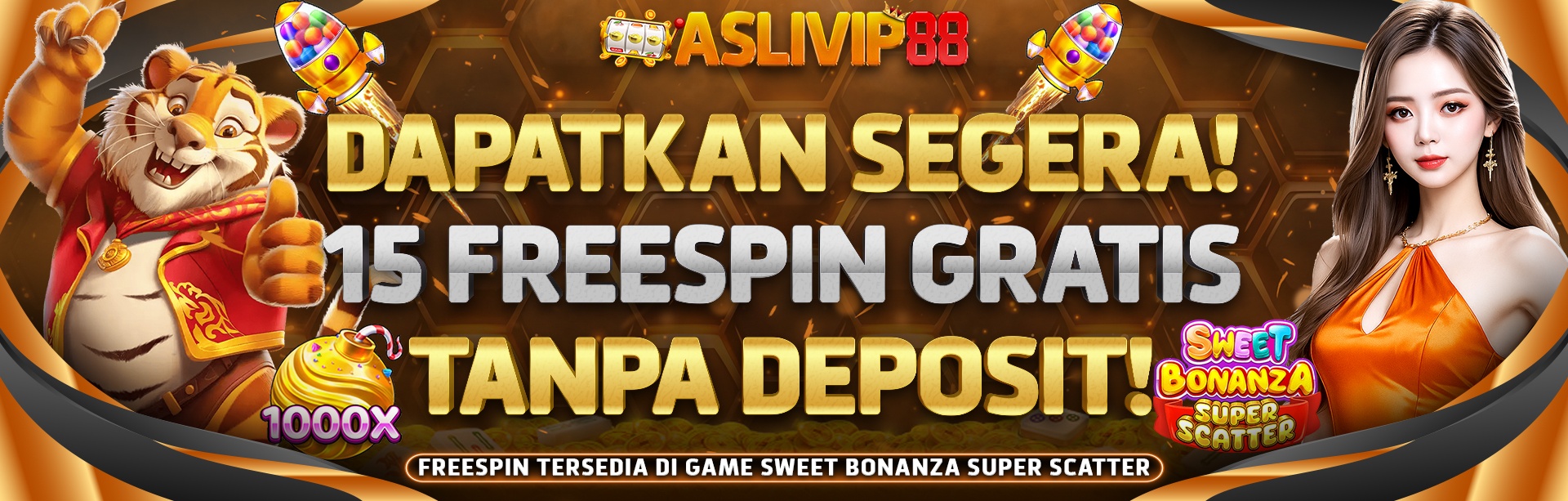 EVENT SPESIAL 15 FREESPIN GRATIS TANPA DEPOSIT